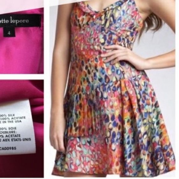 Nanette Lepore Dresses & Skirts - Nanette Lepore Silk Multi Colored Dress